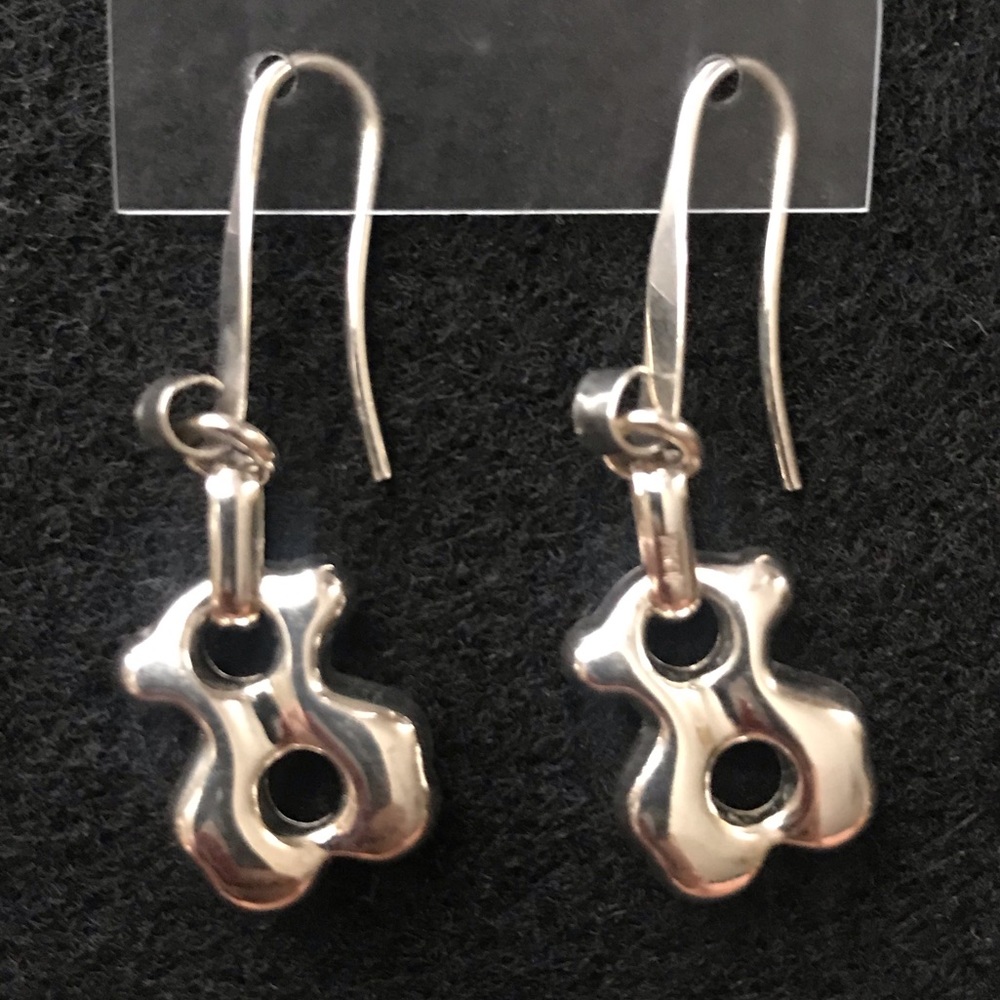 Tous silver earrings cruise bear